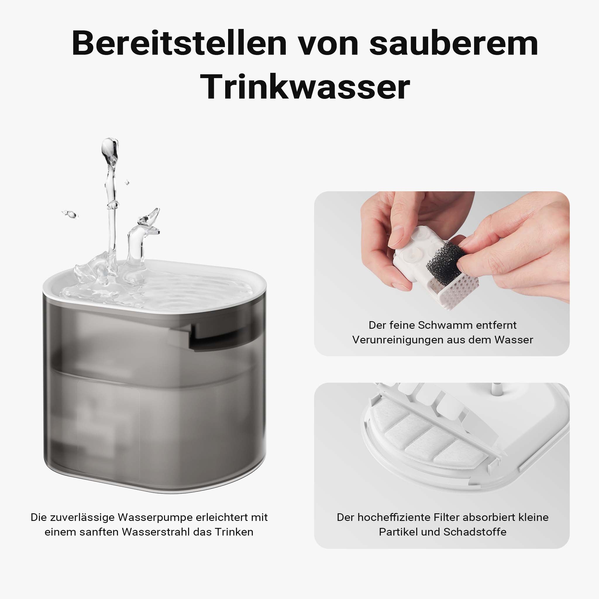 Fudajo Mangiatoia e abbeveratoio automatico per cani e gatti, distributore automatico di cibo da 3 litri e abbeveratoio da 2,5 litri, controllo mangime via app, colore bianco