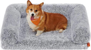 Letto per cani grande per cani di taglia media con schiuma a onde - copertura lavabile 91 x 68 x 23 cm