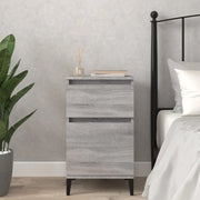 Comodino-Tavolino da notte Grigio Sonoma 40x35x70 cm 591257