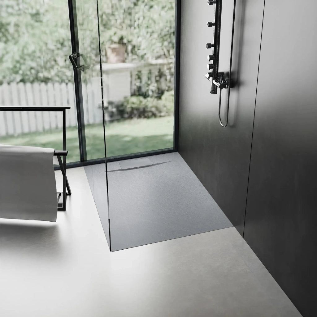 Piatto Doccia Rea Bazalt Grey 90x90
