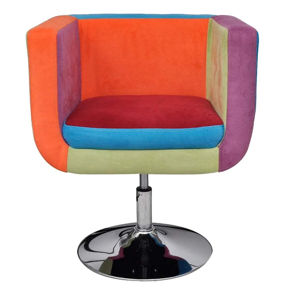 Poltrona a Cubo con Design Patchwork in Tessuto  cod mxl 73541