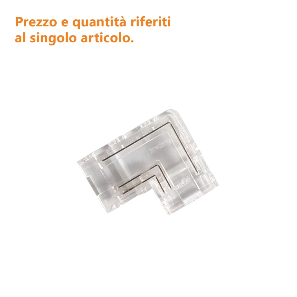 Alcapower Connettore Angolare 90° per Strisce LED CCT a 3 PIN, Soluzione di Giunzione Professionale per Installazioni Luminose su Misura