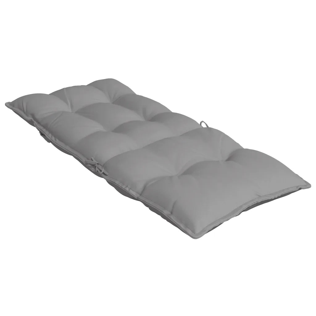 Cuscini per Sedia Schienale Alto 2 pz | Cuscini per sedie Grigio Tessuto Oxford