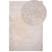 Tappeto Area Beige Cotone Effetto Anticato 200 x 300 cm Orientale Vintage