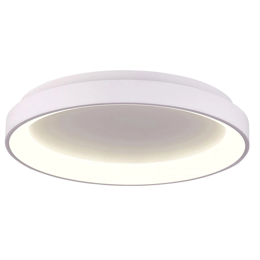 Merope 400 plafoniera tonda LED CCT 30W 3000K 4000K lampada luce soffitto parete ufficio studio 230V 38cm COLORE BIANCO
