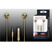 Trade Shop - Auricolari Cuffie Musica Con Microfono Per Cellulari Smartphone Jack Maxtech Au-5t005 -