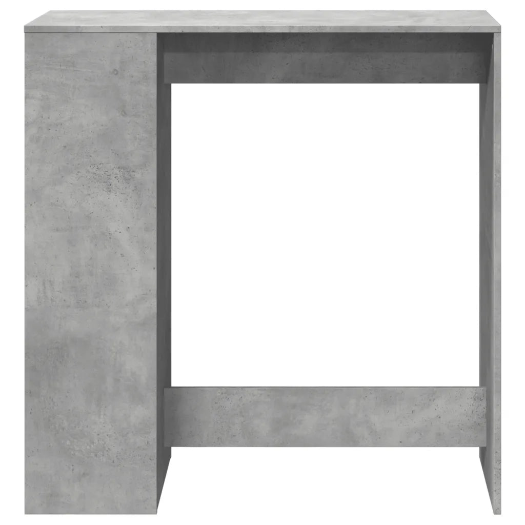 Tavolo Bar con Rastrelliera Grigio 101x40x103,5 cm Multistrato