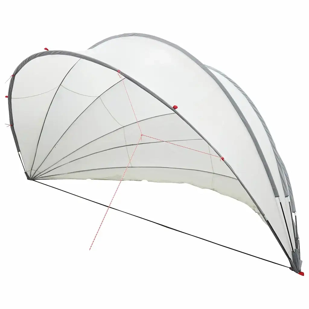 Dome Piscina Grigio e arancione 592 x 590 x 275 cm