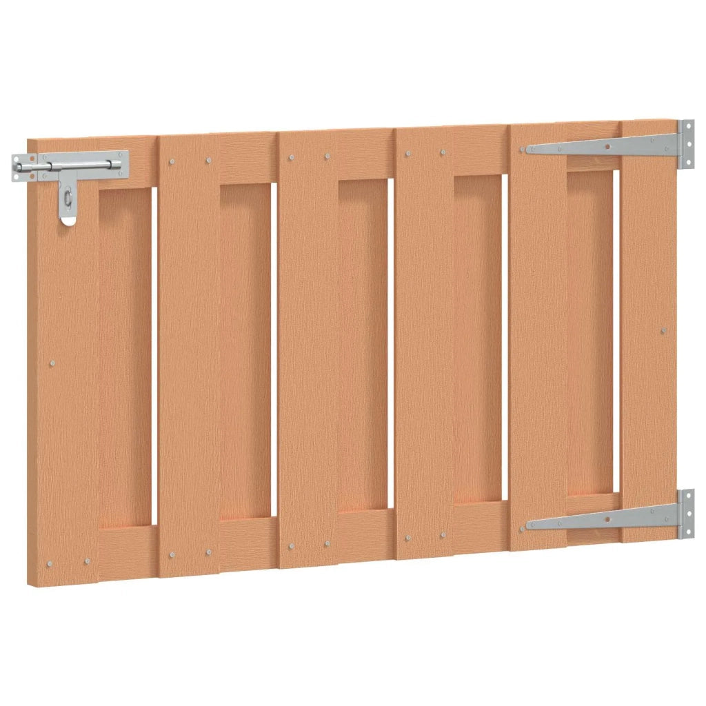 Cancello da giardino 100 x 60 cm WPC e Alluminio Marrone 42039047