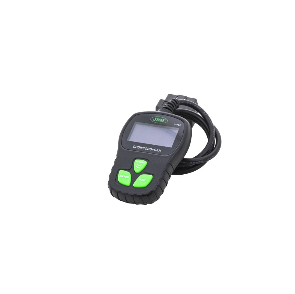 JBM 54795 Lettore Diagnostico OBDII EOBD per Auto Scanner Multimarca CAN con Lettura e Cancellazione Codici Errore Motore Live Data