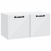 Mobile Porta TV da Muro Bianco 59,5 x 31 x 30 cm 898705