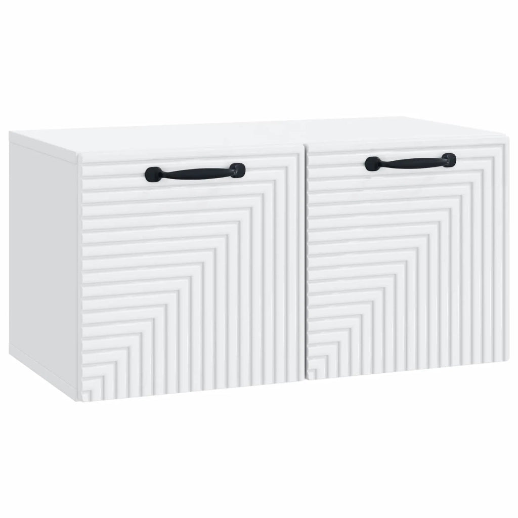 Mobile Porta TV da Muro Bianco 59,5 x 31 x 30 cm 898705
