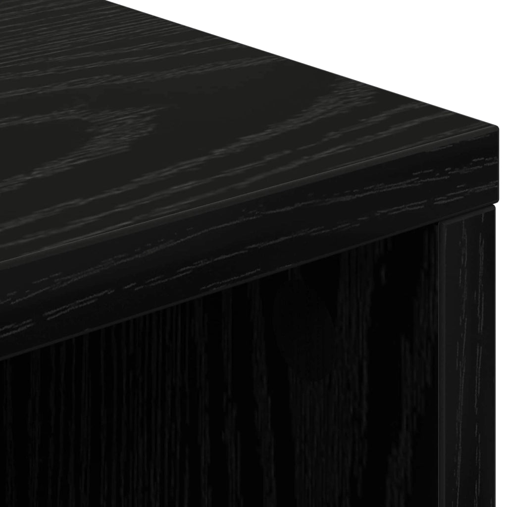 Credenza con cassetto Rovere Nero 60 x 33,5 x 84 cm 8000469