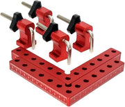 Viti a molla 90 gradi in alluminio per lavorazione del legno, 472 x 472 mm