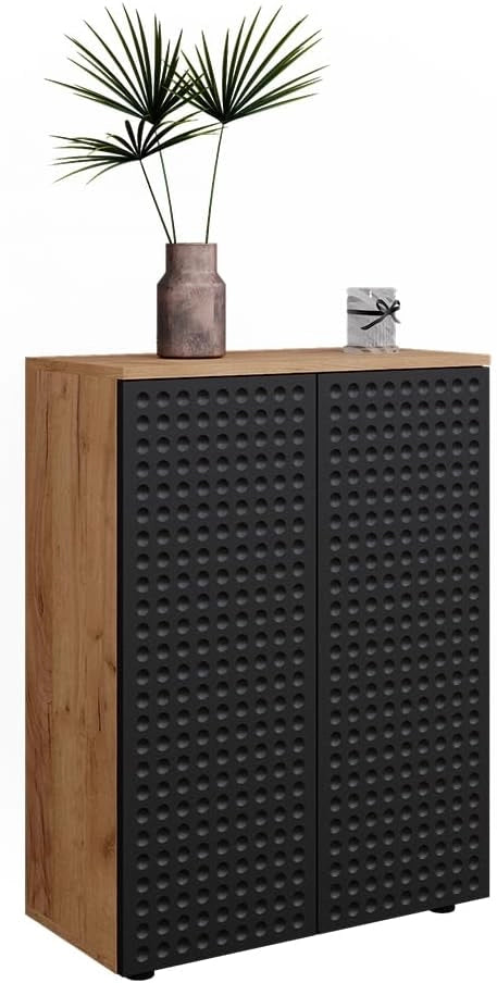 Mobile midi Irma, Antracite puntinato, 60 x 81 cm, per la conservazione in bagno e abbinabile alla serie Irma