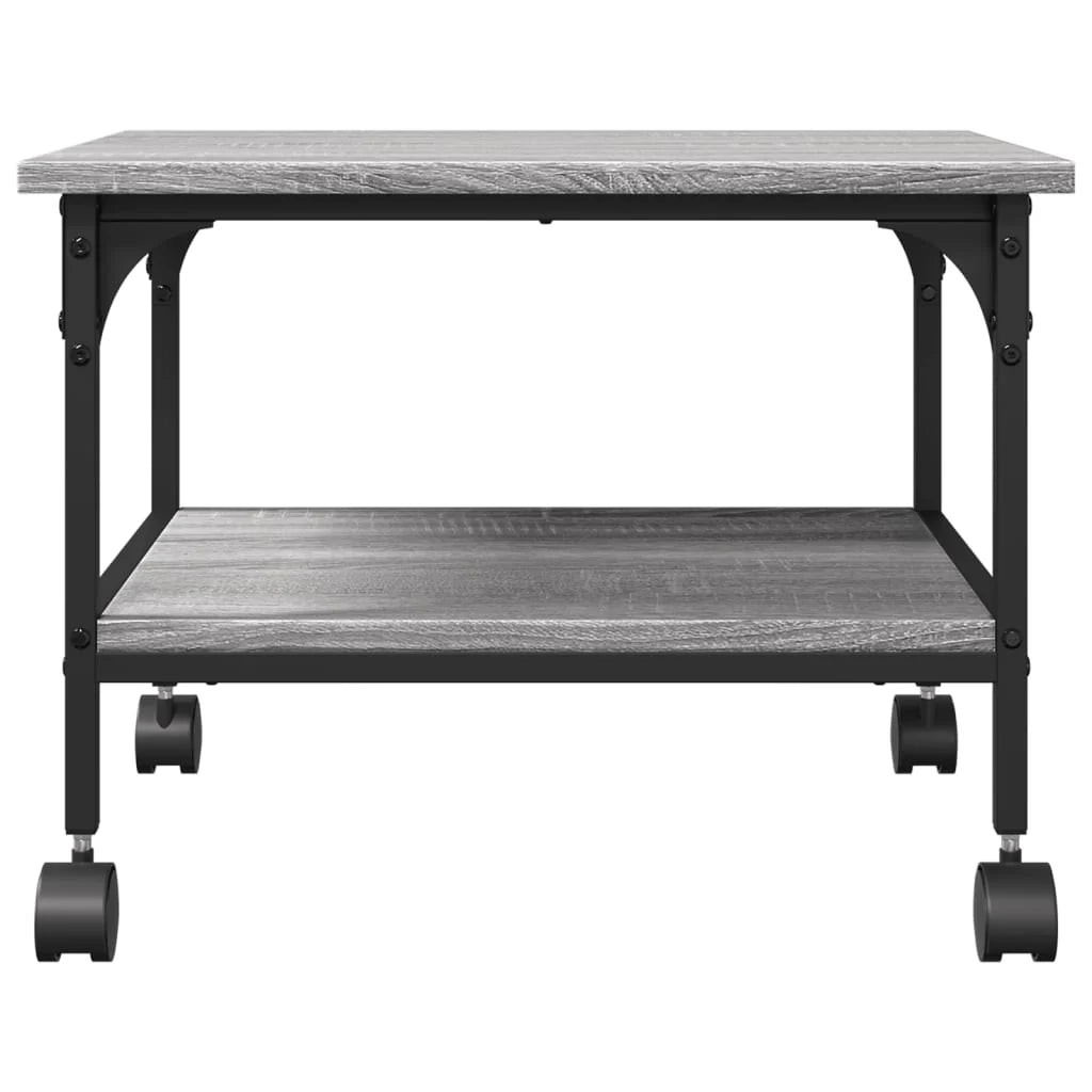 Supporto per stampante a 2 livelli Sonoma scrivania/mobile per ufficio 50 x 40 x 38 cm grigio 02_0044800