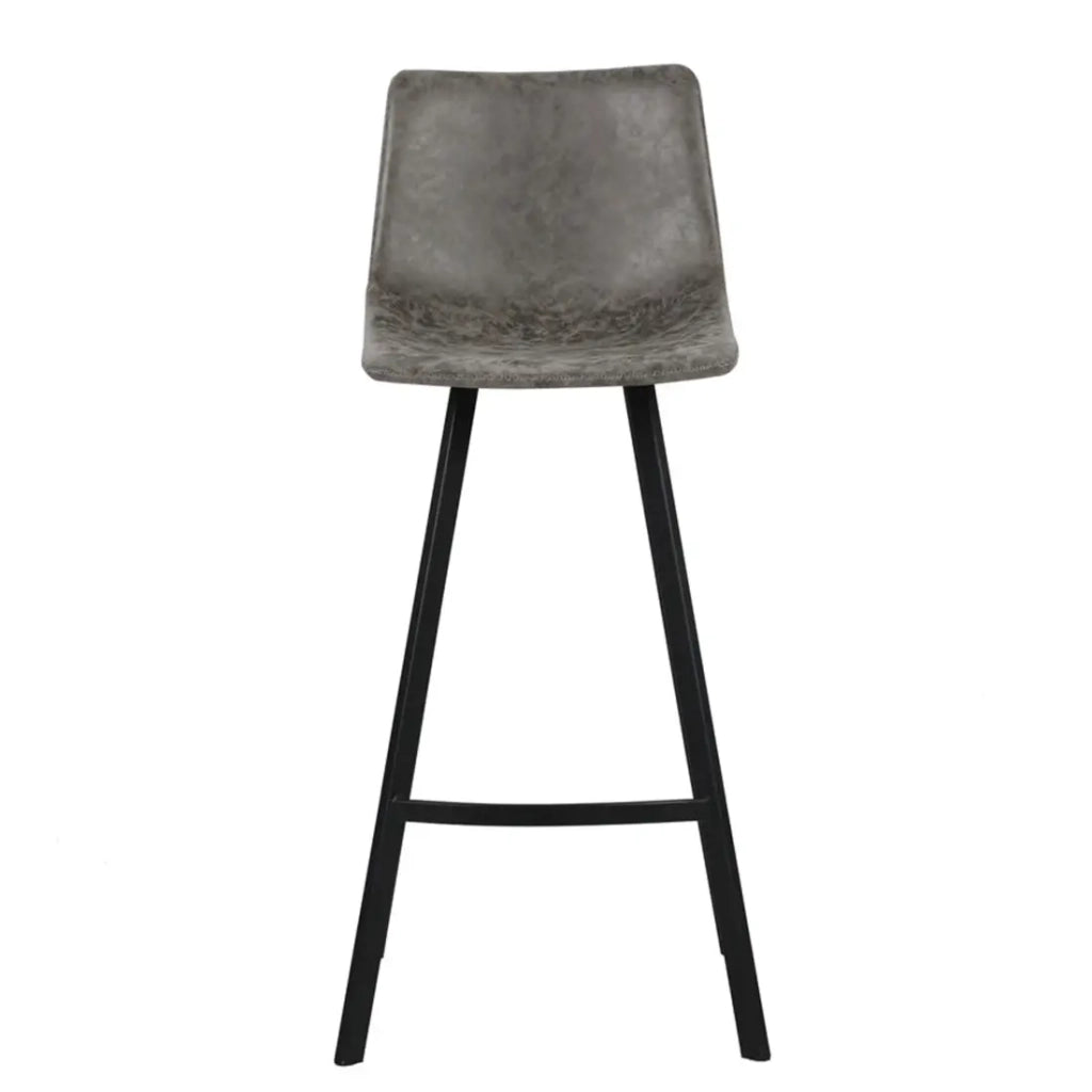 Sedia da banco OZON – PU grigio – H108 x L49 x P47 cm