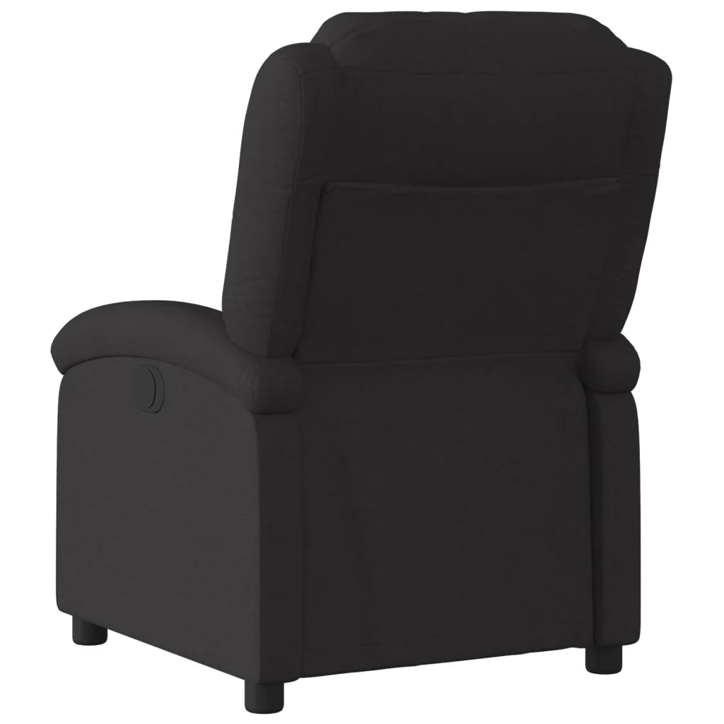 Divano Sedia-Poltrona reclinabile in Tessuto Nero 394988