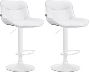 2er Set Barhocker Vonore Kunstleder weiЯ