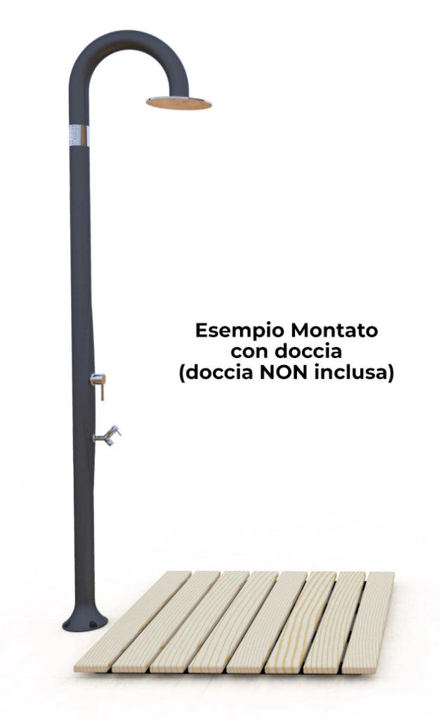 Piatto Doccia da Esterno in Legno 80x80x4 cm Arkema Ecowood