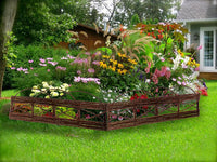 Set 2 Bordatura Aiuola in Legno Larghezza cm 80