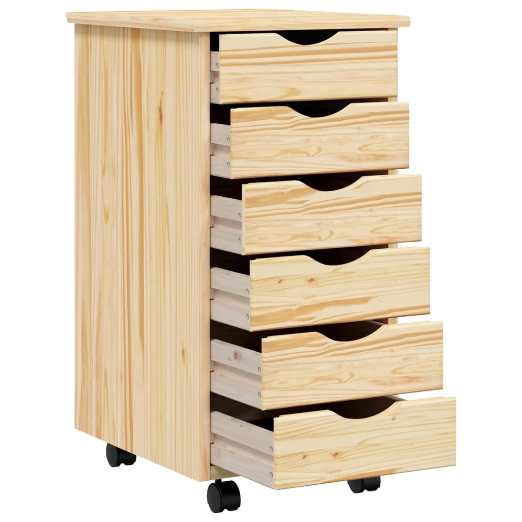 Armadietto Rotolante con Cassetti MOSS Vernice trasparente 42032400
