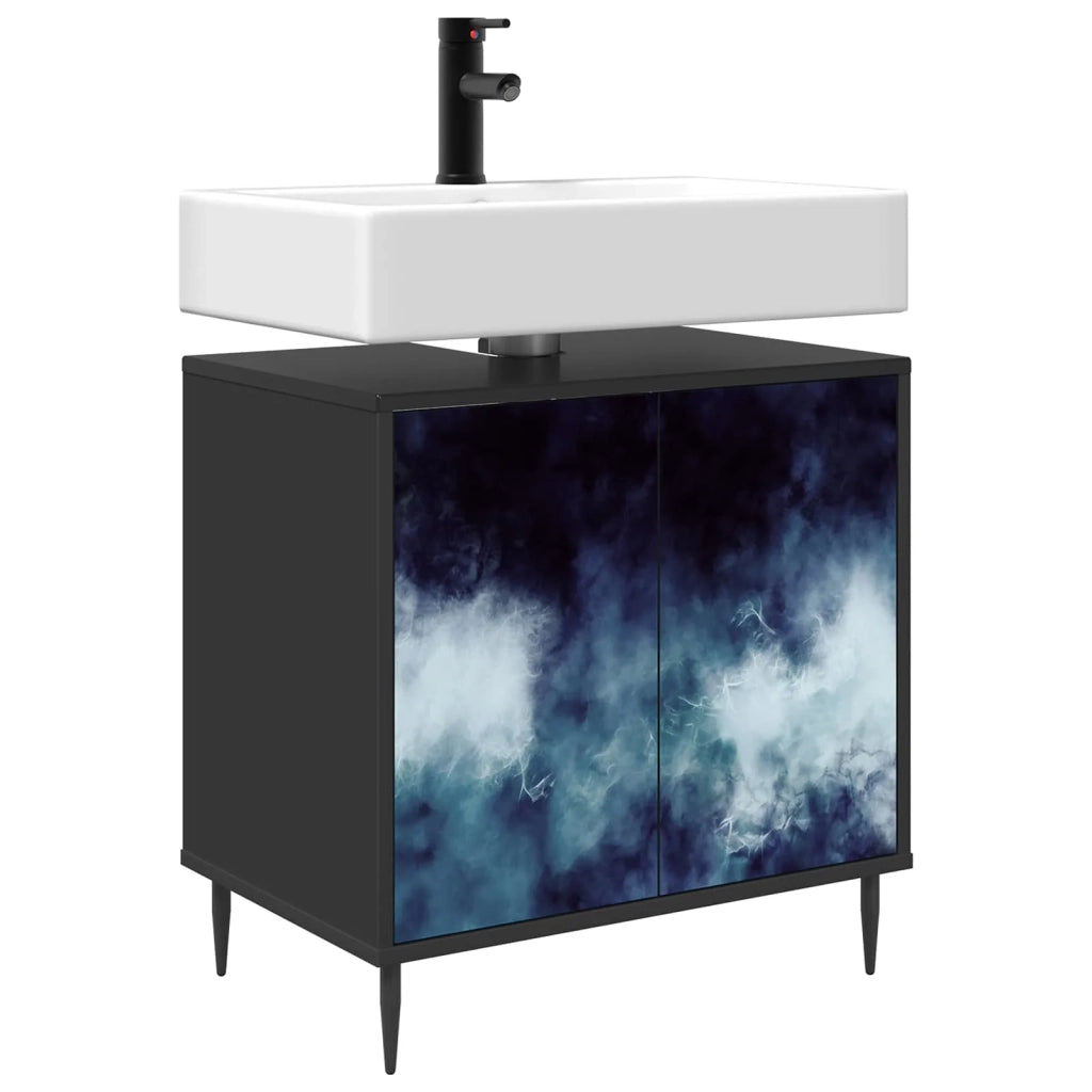 Mobile da Bagno RAALTE Rovere Nero 60 x 40 x 61 cm 8007412