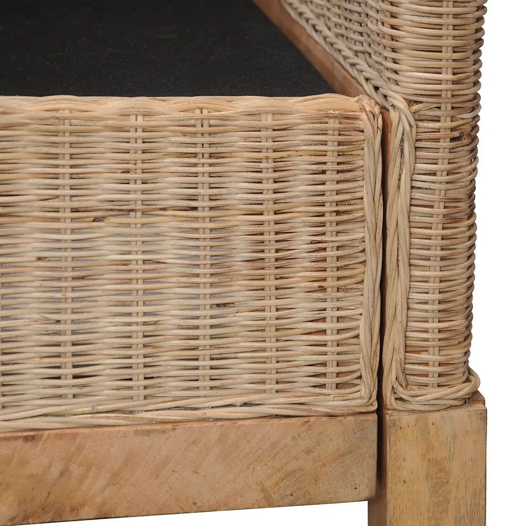 Poltrona con Cuscini in Rattan Naturale cod mxl 6268