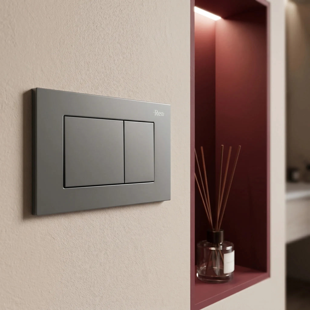 Set Telaio Da Incasso Per Wc Slim 024n Con Pulsante J Titan