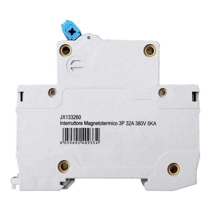 Interruttore Magnetotermico Automatico 3P 32A 6000A 220V 380V Salvavita Stotz Occupa 3 Moduli DIN