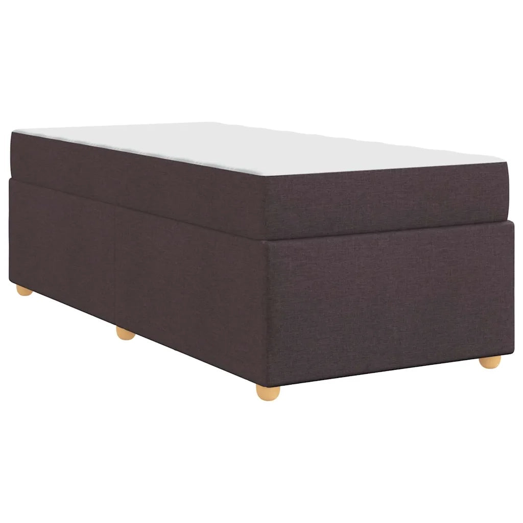Struttura del letto Marrone Scuro 90 x 190 cm Tessuto