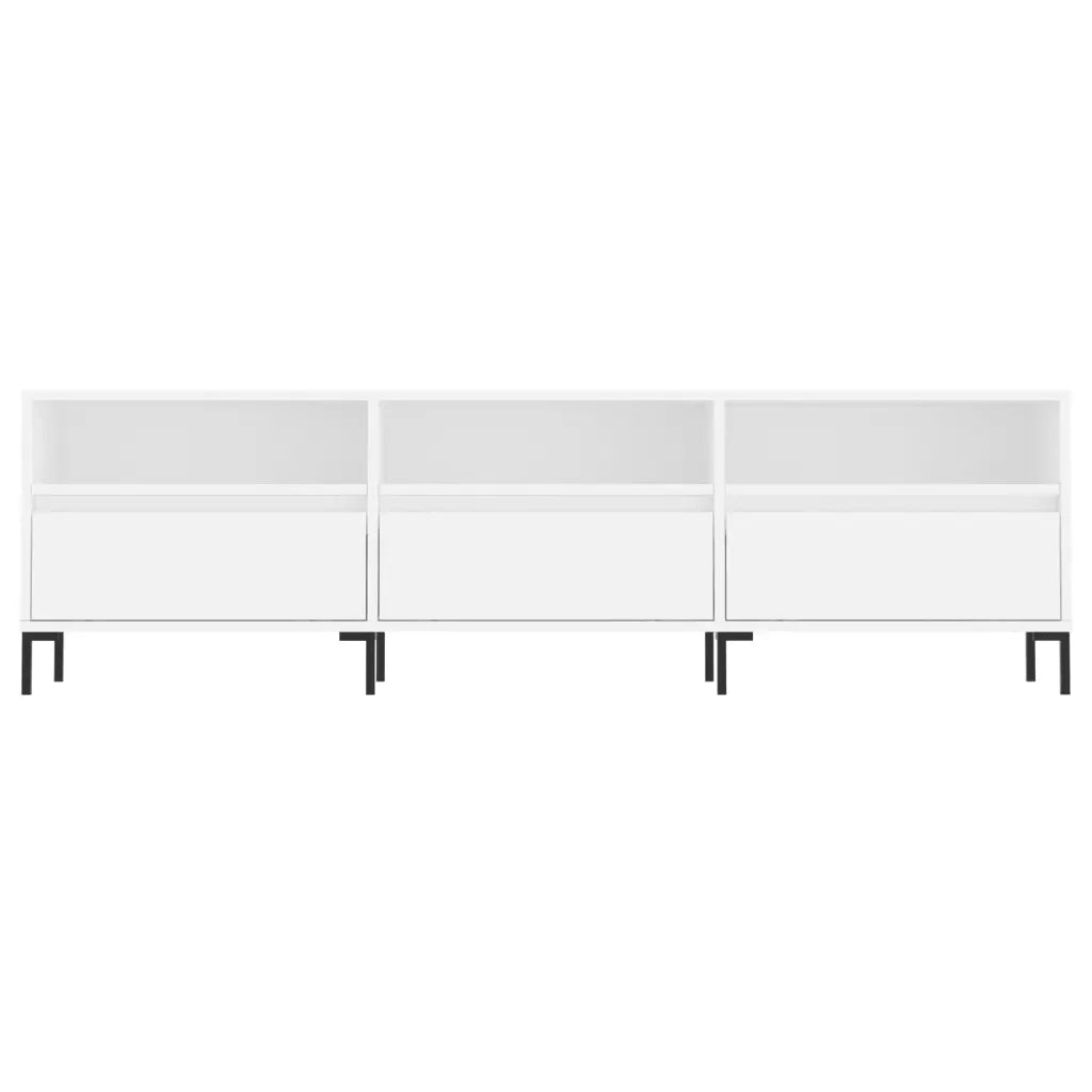 Mobile Porta TV Bianco 150x30x44,5 cm in Legno Multistrato 831284