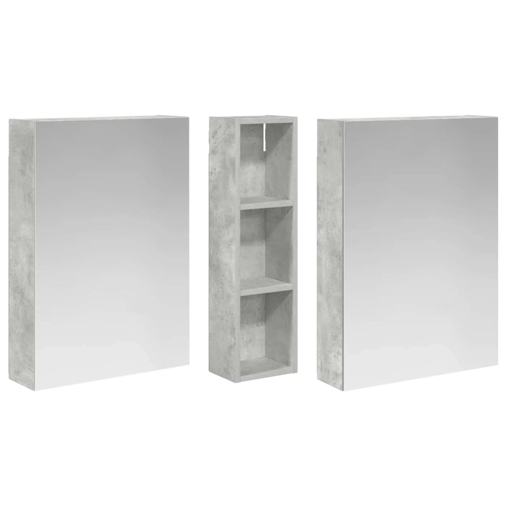 Set di Armadi da Bagno con lo scaffale 3 pcs 120 x 14,5 x 70 cm 3403747