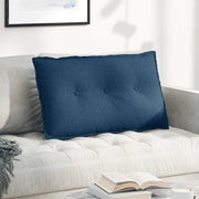 Cuscino per Schiena Blu 80 x 19 x 50 cm Tessuto 42014709