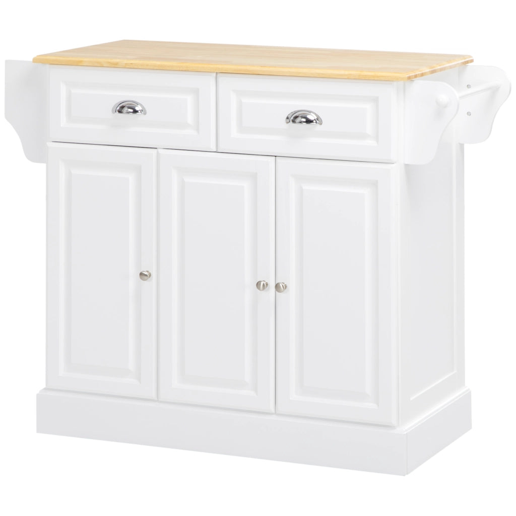 Carrello da cucina con cassetti e accessori ¨C zephmum ¨C Bianco 110x45x91 cm