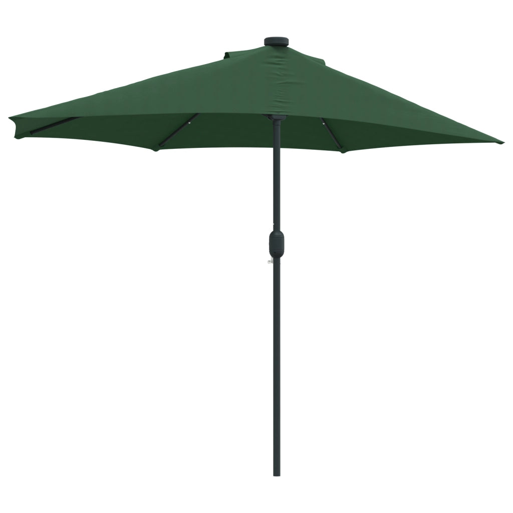 Ombrellone da Giardino Half con Palo in Alluminio Verde 294 cm