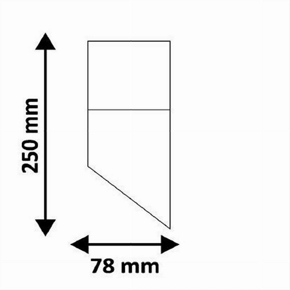 Trade Shop - Applique A Muro Obliquo Esterno Attacco E27 In Alluminio Lampada Parete Ip44 B250 - Nero