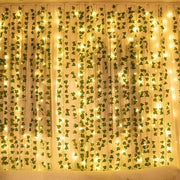 12 pezzi di finta edera a sospensione con 200 luci LED, per matrimonio, festa, giardino, appartamento, balcone