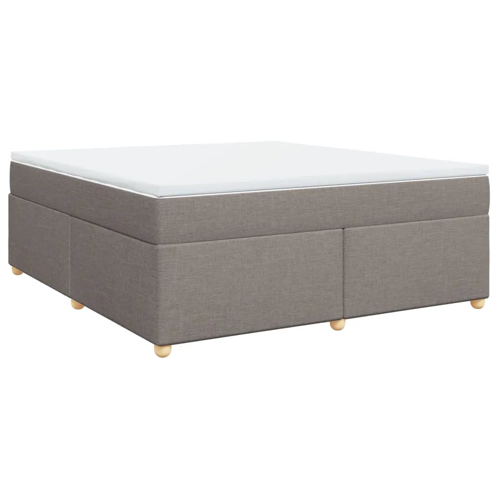Giroletto a Molle con Materasso Tortora 180x200 cm in Tessuto