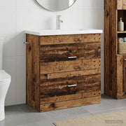 Set di mobili per il bagno Legno antico 81 x 40 x 84,5 cm 3404380
