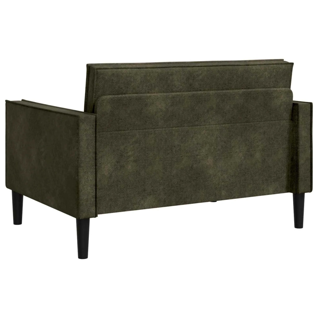 Poltrona XXL Verde militare Pelle Scamosciata Sintetica 42043541