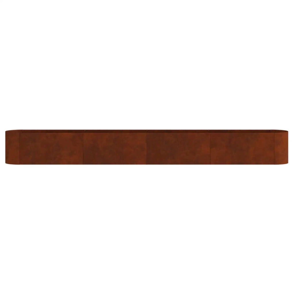 Letto rialzato da giardino Acciaio Corten 360 x 40 x 40 cm 8011711