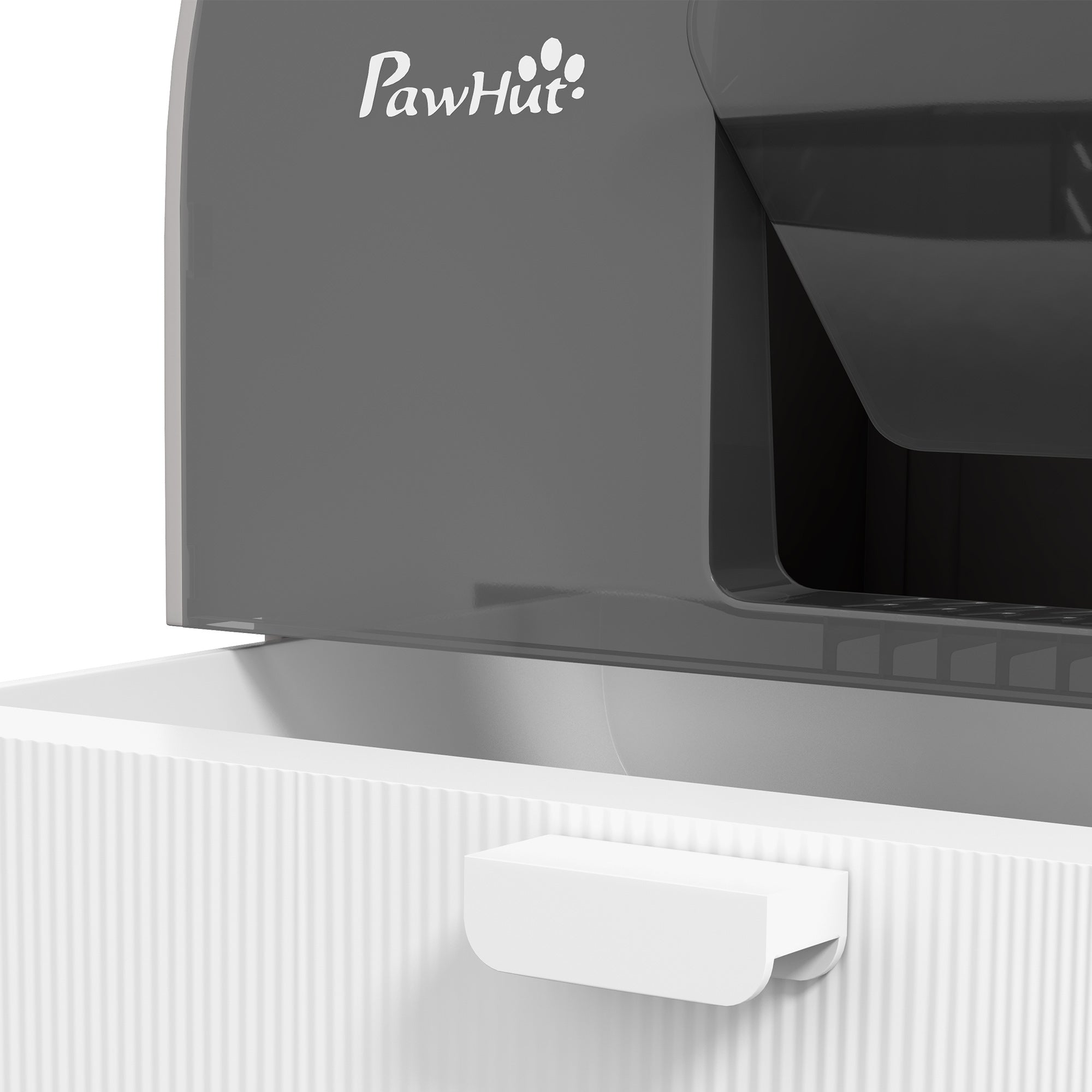 Lettiera per Gatti Chiusa con Filtri 43x44x47 cm Paletta e Vassoio  in PP Grigio