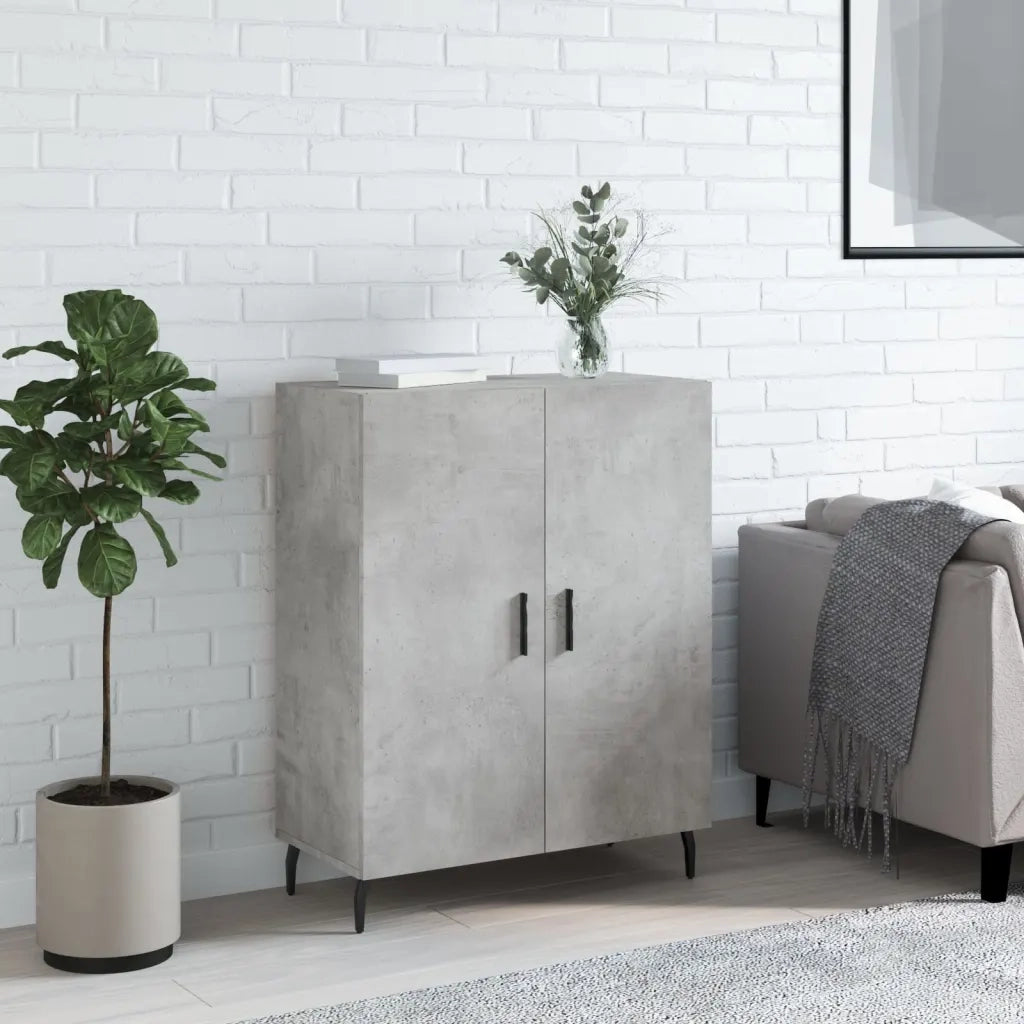 Credenza-Buffet-Armadio da cucina Grigio Cemento 69,5x34x90 cm in Legno Multistrato 794148