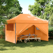 Tendone per Feste Pieghevole Pop-Up con 4 Pareti Arancione 4005025
