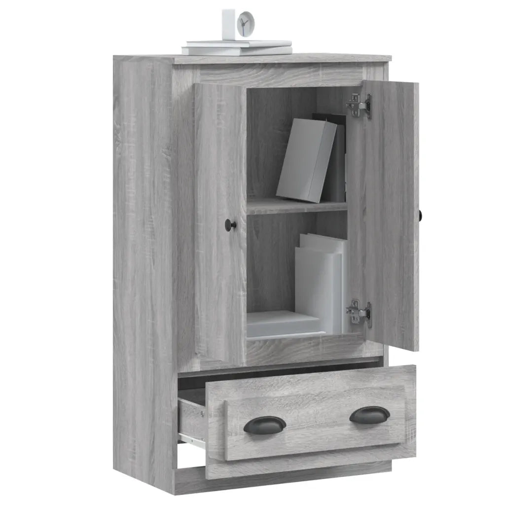 Credenza Grigio Sonoma 60x35,5x103,5 cm in Legno Multistrato 816302