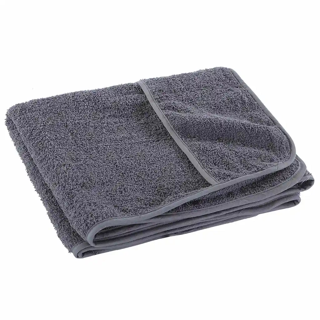 Asciugamani da Spiaggia 2 pz Antracite 60x135cm Tessuto 400 GSM 362673