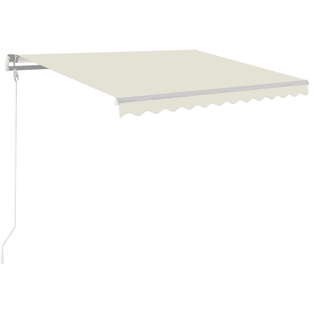 Tenda Automatica con Sensore Vento e LED 350x250 cm Crema 3068892