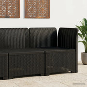Divano da Giardino a 1 Posto Aspetto Rattan PP Antracite 8011812
