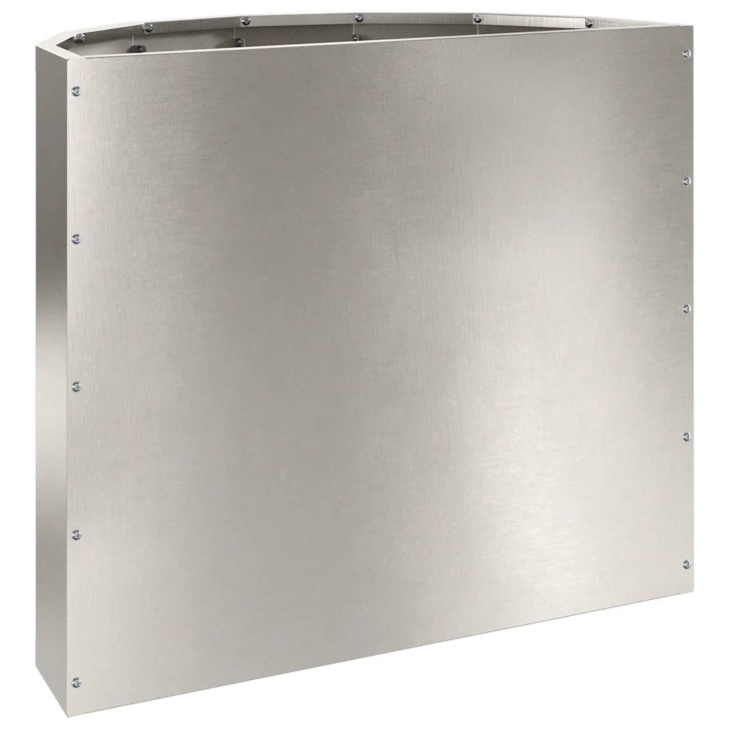 Fioriera-Vaso-Contenitore per Piante Argento 60 x 30 x 50 cm Acciaio inossidabile